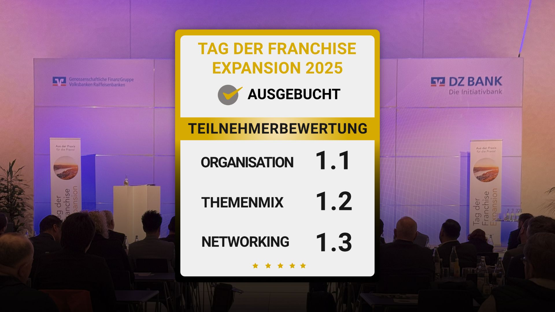 Teilnehmerbewertung Tag der Franchise Expansion 2025